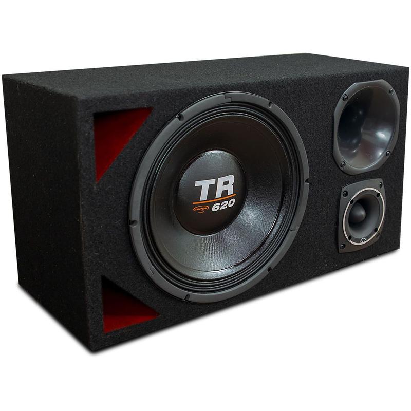 Caixa Trio Automotivo Completa Alto Falante Triton Tr 620